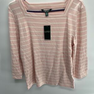 Pink‎ Striped Women's Top
